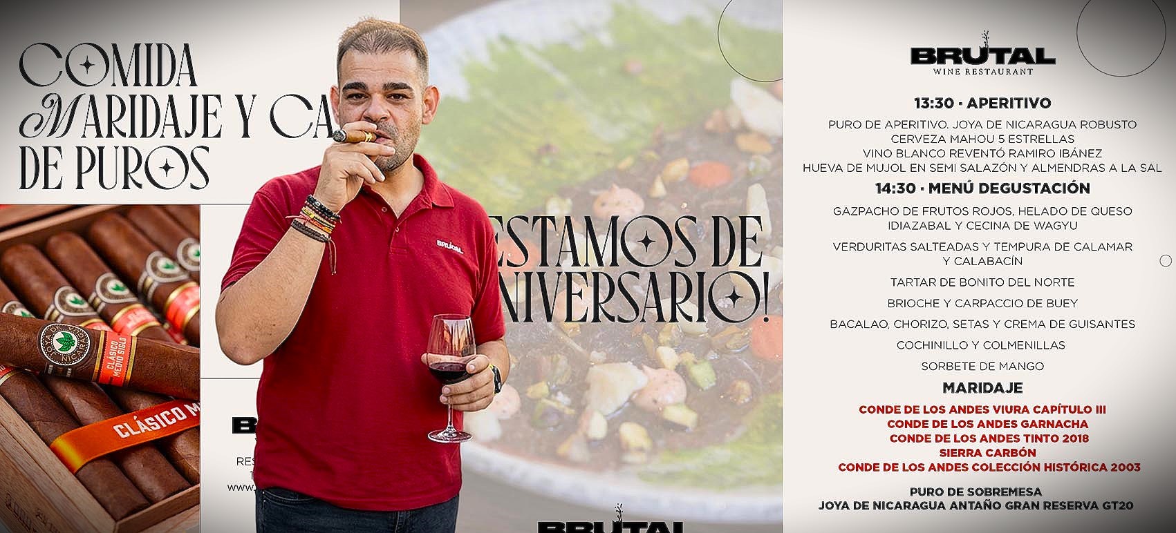 Humo, vino y dos años de esencia: Brutal Wine Restaurant celebra su aniversario con una odisea sensorial en Fuente Álamo